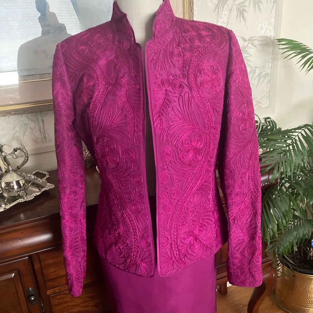 LINDA ALLARD ELLEN TRACY Vintage silk skirt suit   NWT. RARE FIND!
